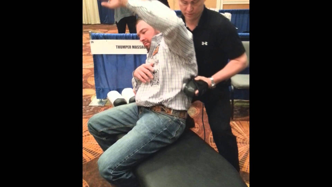 Demonstration Of The Thumper Vmtx At Prosport Chiropractic Conference